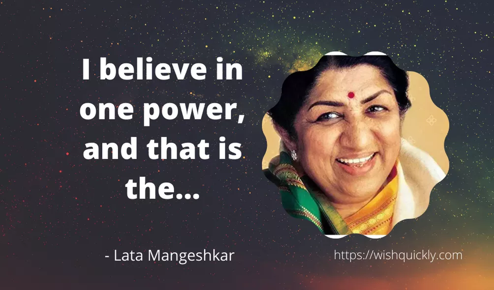 Best Motivational Lata Mangeshkar Quotes and Sayings