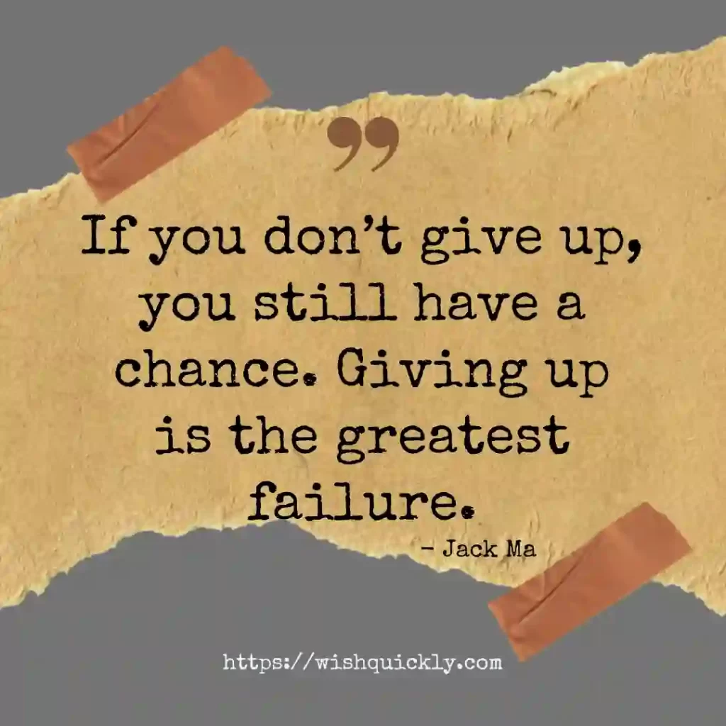 Never Give Up Quotes to Empower You for Success