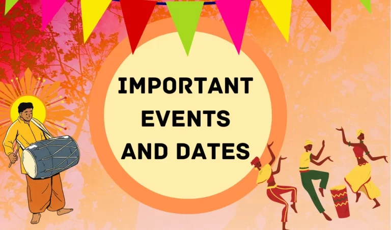Most Important Events and Dates: National and International